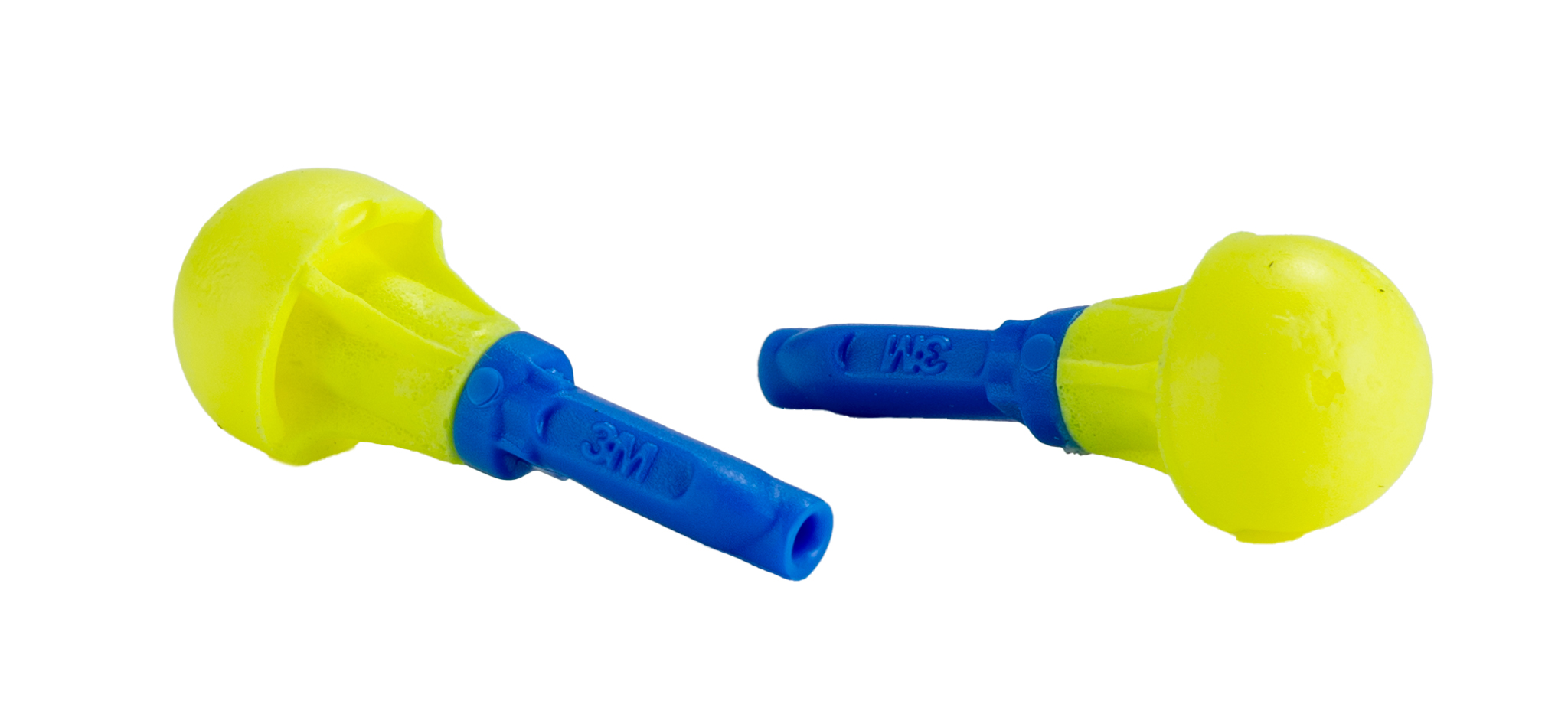 3M E.A.R Push-Ins Series Blue, Yellow Disposable Ear Plugs, 35 dB Rated 100