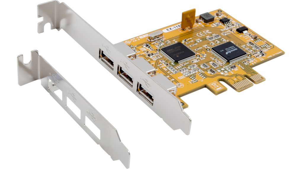 Exsys 3 Port PCIe PCIe Network Card, 480Mbit/s