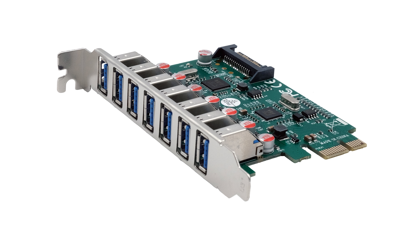 Exsys 7 Port PCIe Serial Card