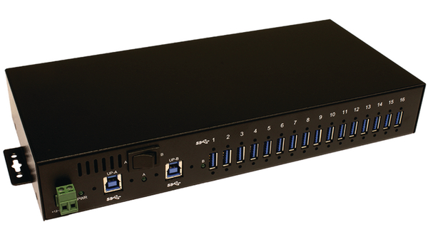Exsys 16 Port USB 3.2 USB Hub, 130 mm 44 mm 308mm