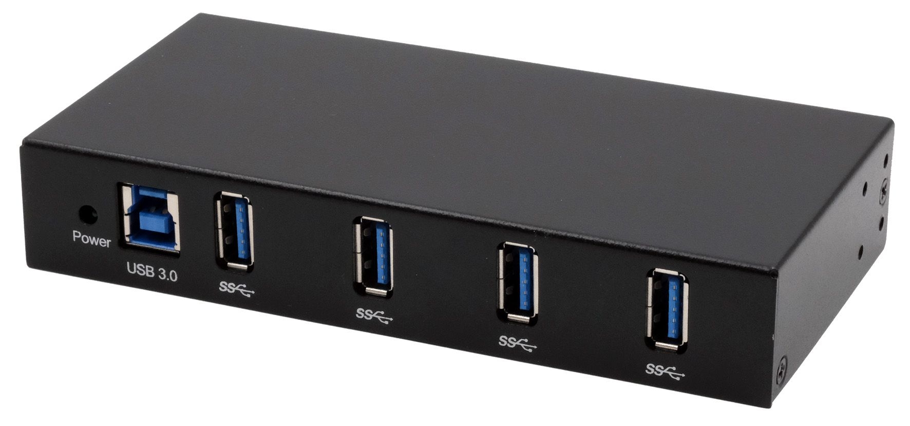 Exsys 4 Port USB 3.2 USB Hub, Terminal Connector Powered, 69 mm 25 mm 139mm