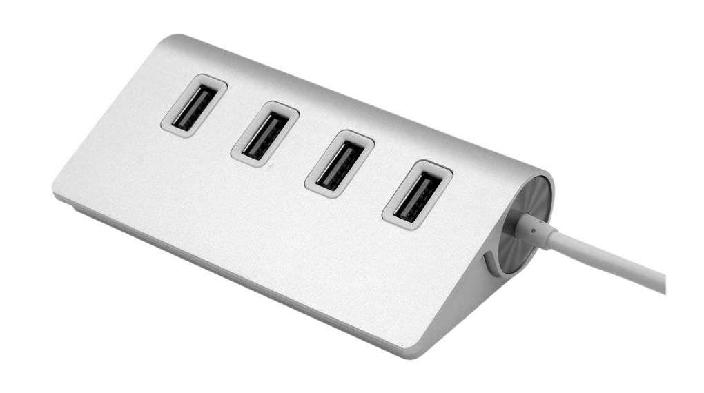 Exsys 4 Port USB 3.2 USB Hub, USB Bus Powered, 55 mm 27 mm 99mm