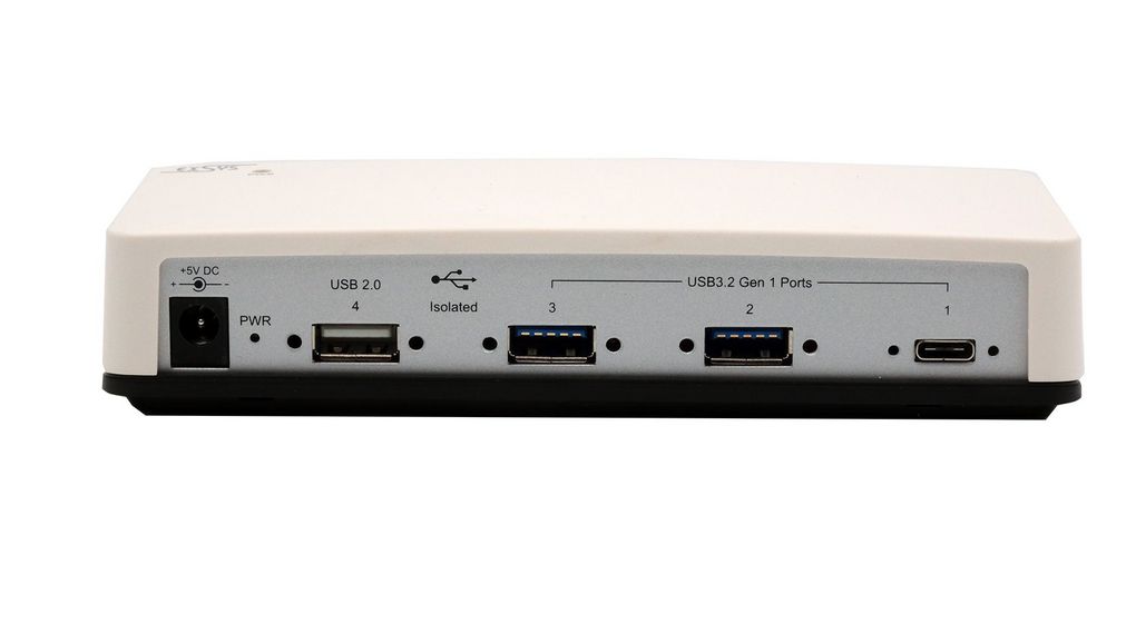 Exsys 4 Port USB 3.2 USB Hub, USB Powered, 64.2 mm 31 mm 153.6mm