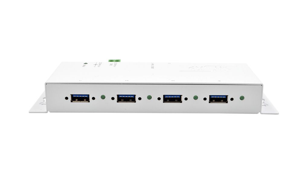 Exsys 4 Port USB 3.2 USB Hub, AC Adapter Powered, 24 mm 178 mm 70mm