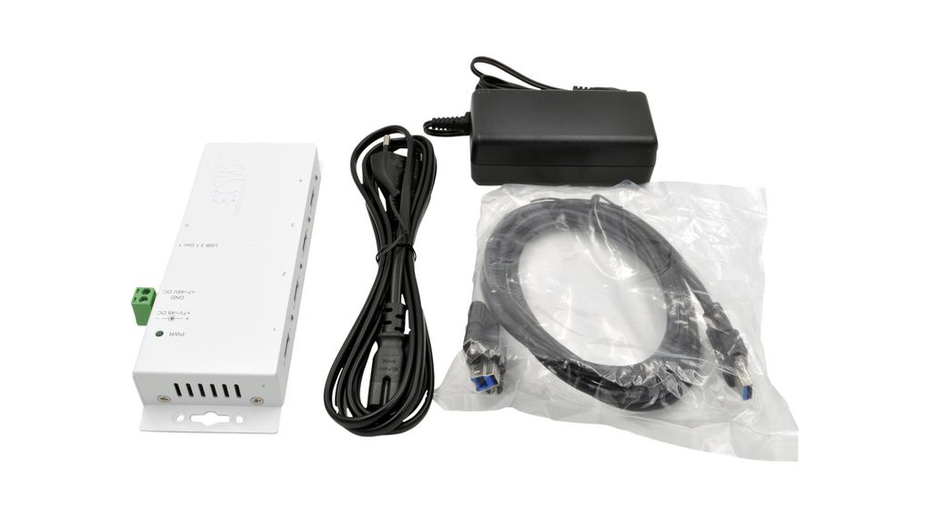 ex-1183hmvs-2w Exsys 4 Port USB 3.2 USB Hub, AC Adapter Powered, 24 mm 178 mm 70mm