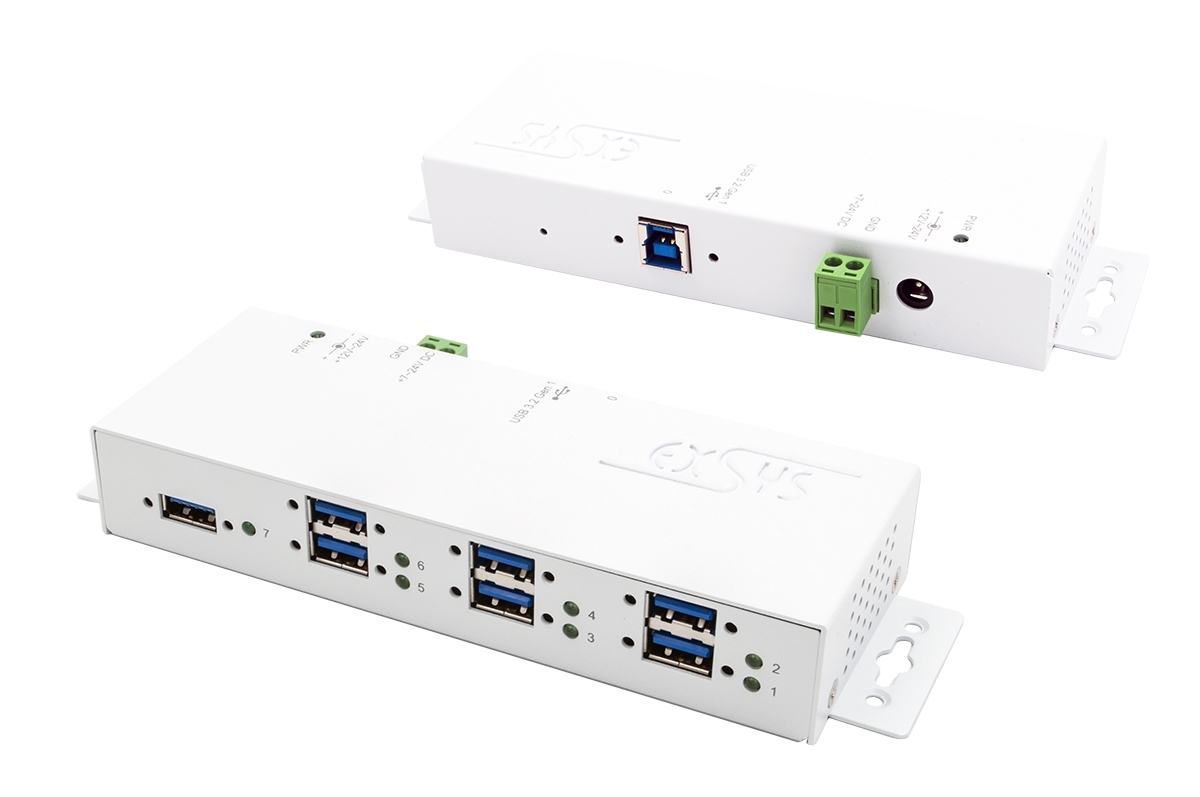 Exsys 7 Port USB 3.2 USB Hub, USB Bus Powered