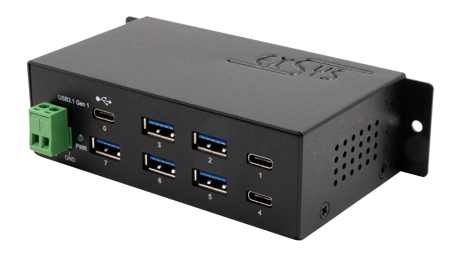Exsys 7 Port USB Type A, USB Type C USB Hub, USB Bus Powered