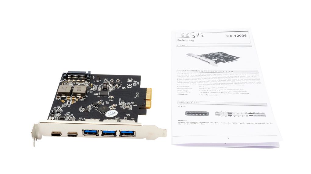 ex-12006 Exsys 5 Port PCIe PCIe Network Card, 10Mbps