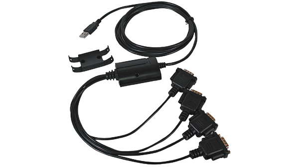 Exsys USB Type A to Male to DB9 Male Male USB Serial Cable Adapter