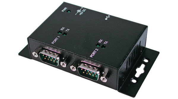Exsys USB Type B to Male to DB9 Male Male Interface Converter