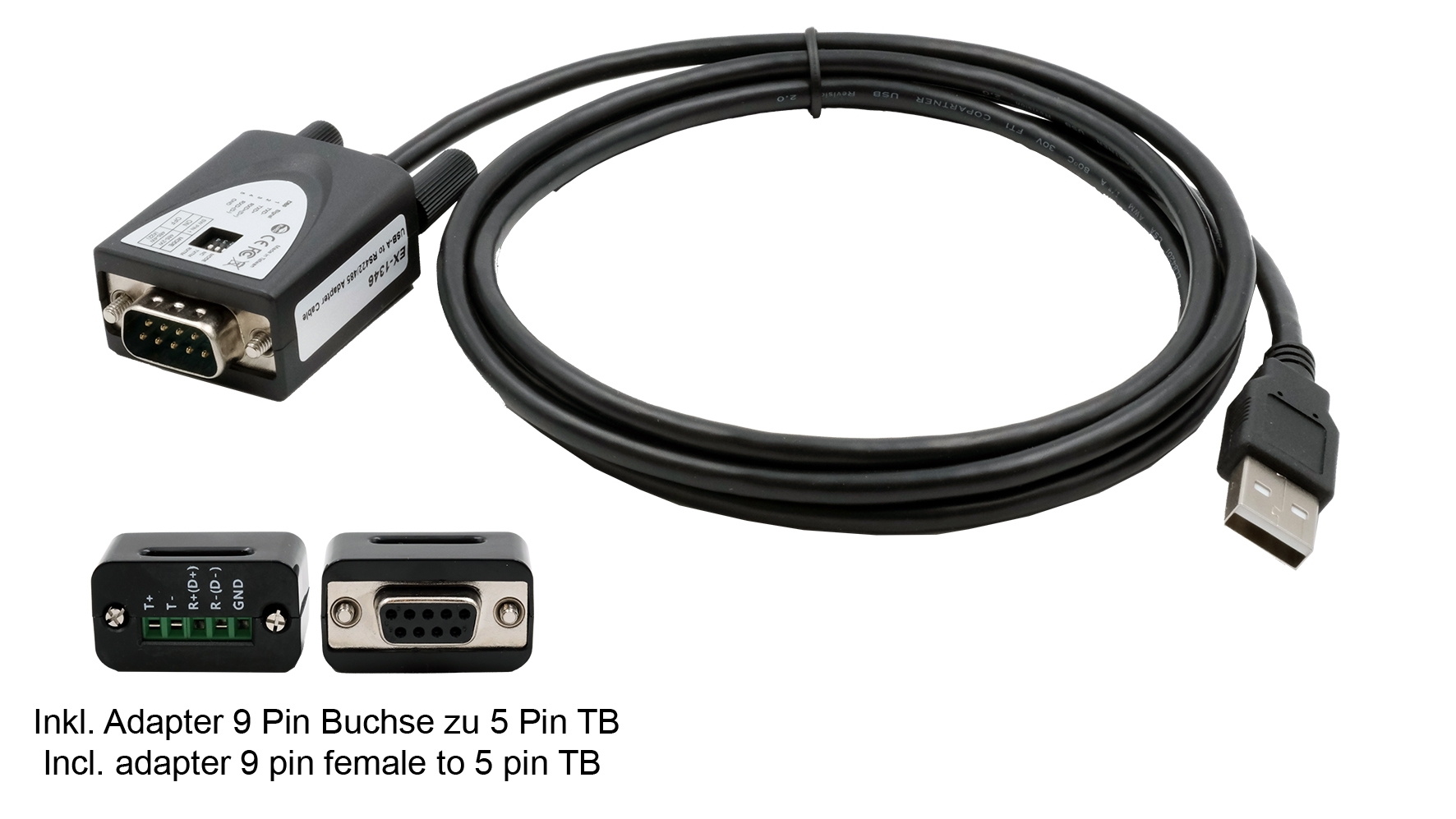 Exsys USB Cable, Male USB 2.0 to, USB 3.2, 1.8 m