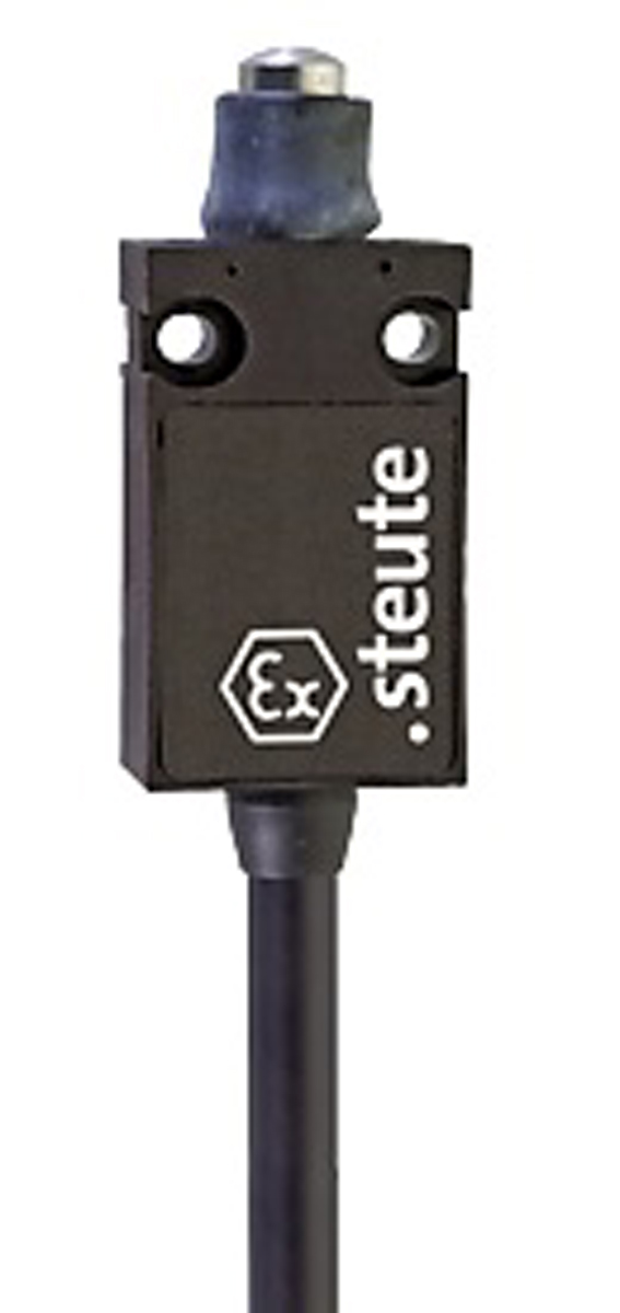 Steute Ex 14 Series Plunger Limit Switch, DPST, IP65, Fibreglass Reinforced Thermoplastic Housing, 250V ac, 6A