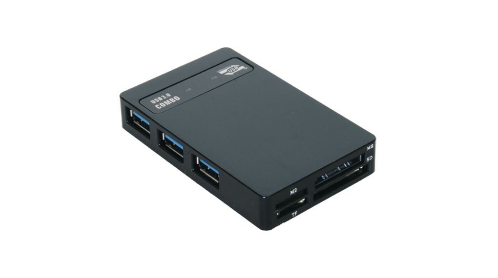 Exsys 3 Port USB 3.0 USB Hub, USB Bus Powered, 30 mm 100mm