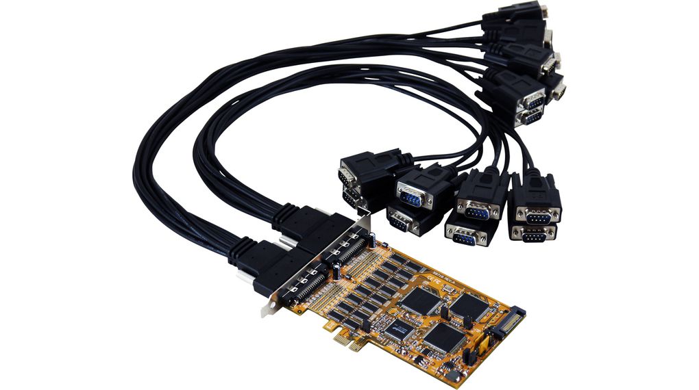 Exsys 16 Port PCIe RS232 Network Interface Card