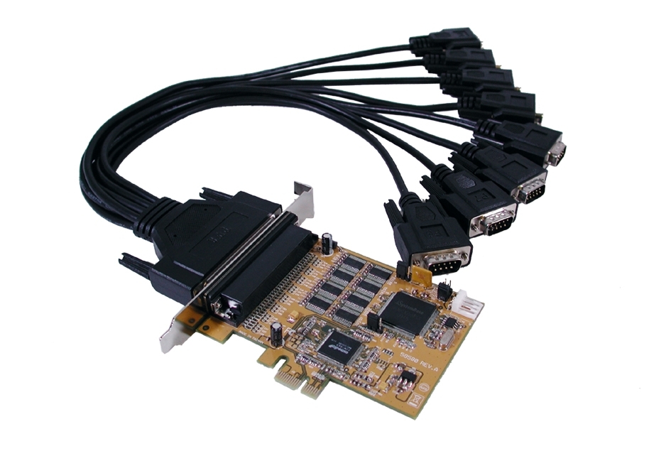 Exsys 8 Port PCIe Serial Card