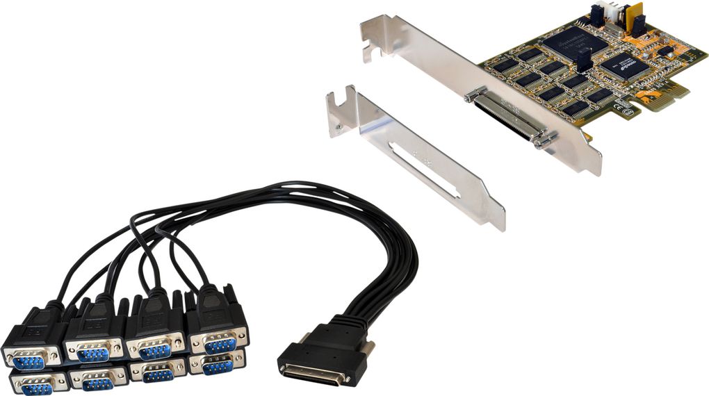 Exsys 8 Port PCIe Serial Card
