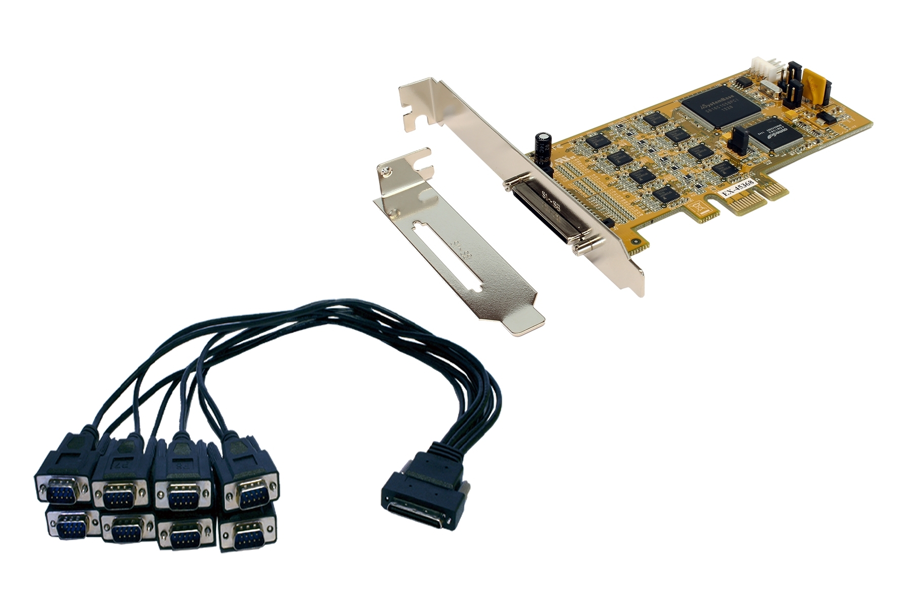 Exsys 8 Port PCIe Serial Card