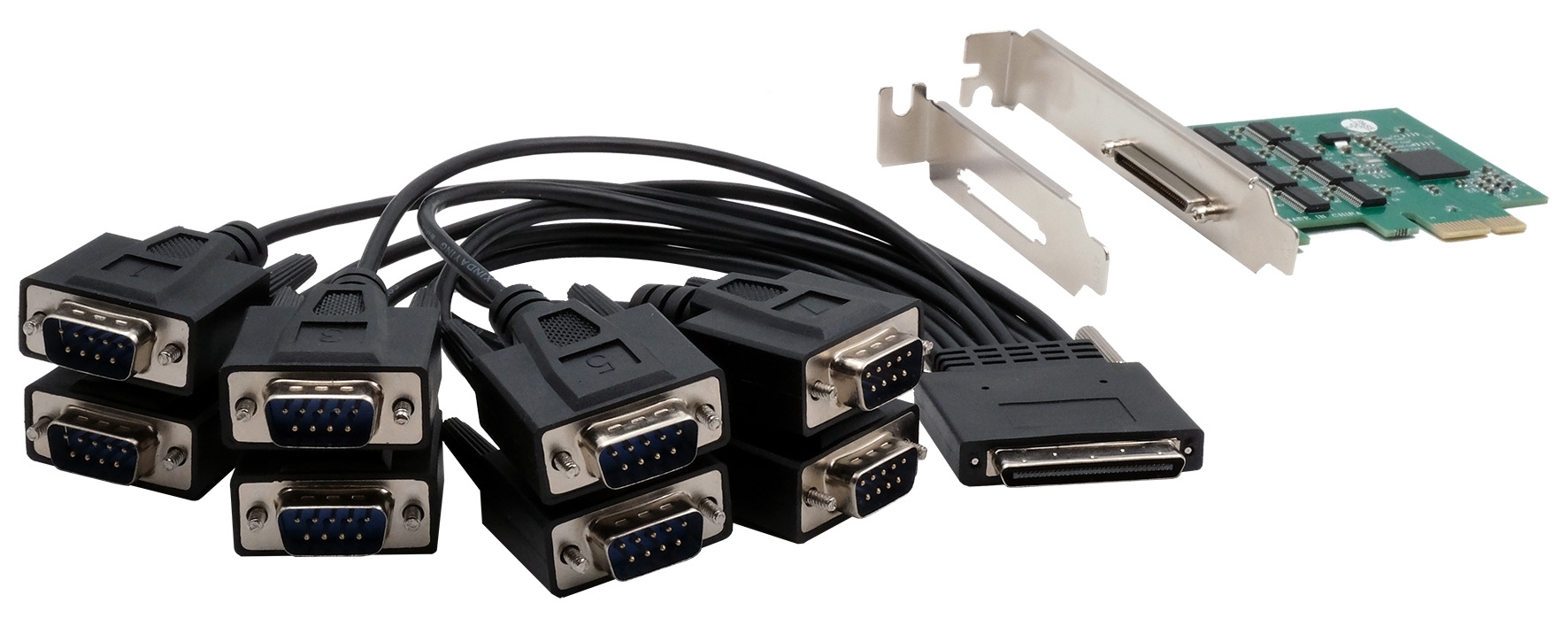 Exsys 8 Port PCIe Serial Card