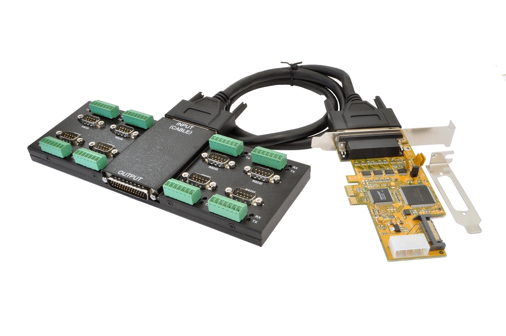 Exsys 8 Port PCIe Serial Card
