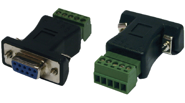 Exsys D-Sub Adapter 9-Way D-Sub to Female Terminal Block Female