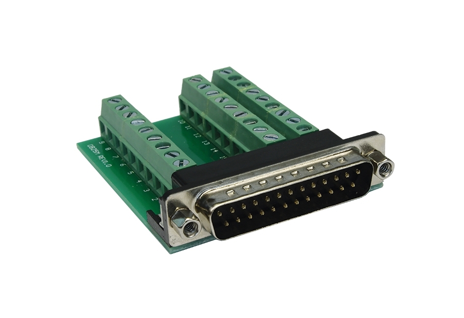 Exsys D-Sub Male to Male to Terminal Block Adapter