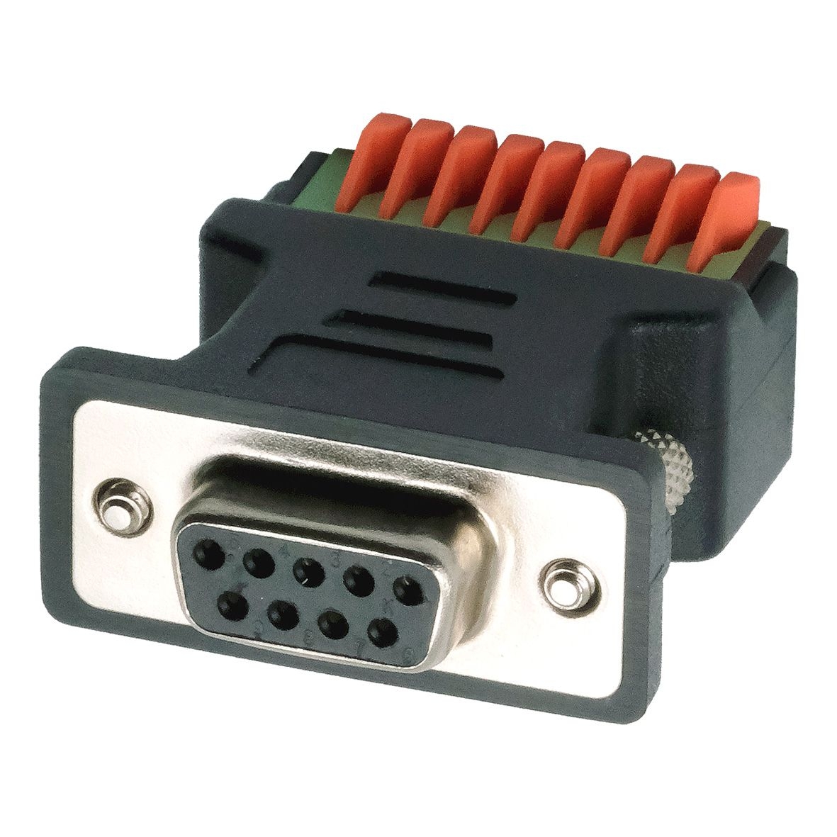 Exsys DB9 Female to Female to Terminal Block Female Adapter
