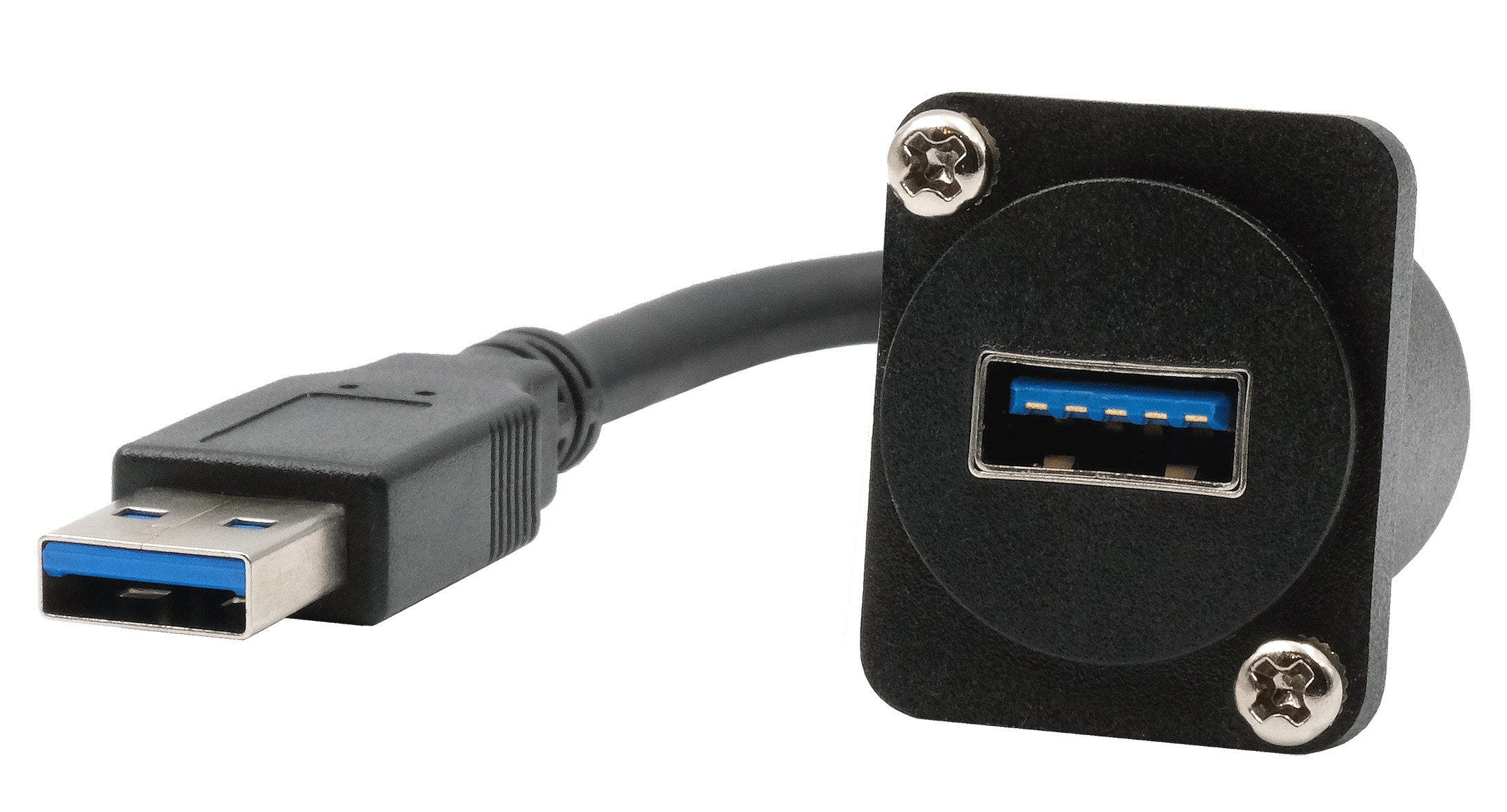 Exsys USB Type A to Female to USB Type A Male Adapter