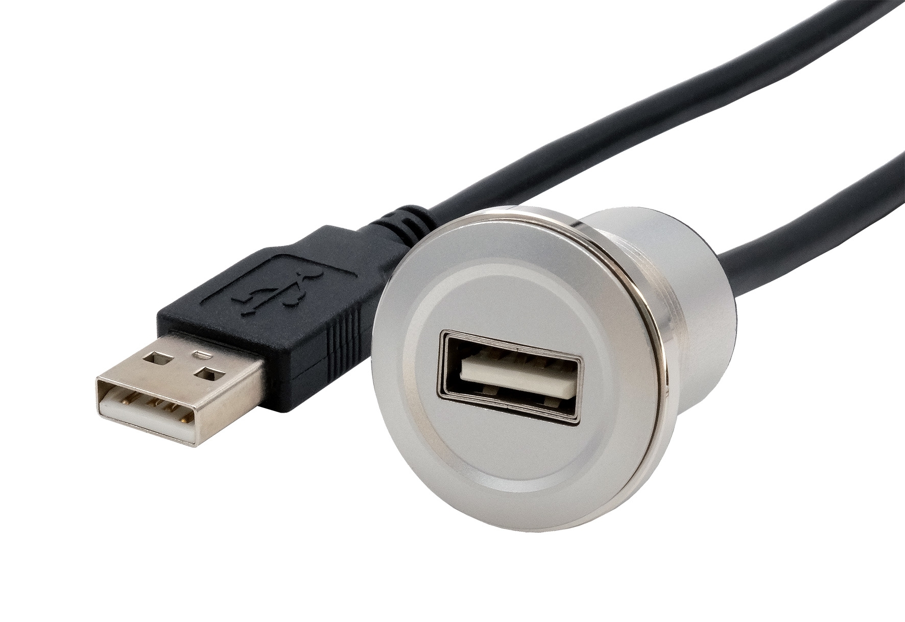 Exsys USB Female to Female to USB Type A Male Adapter