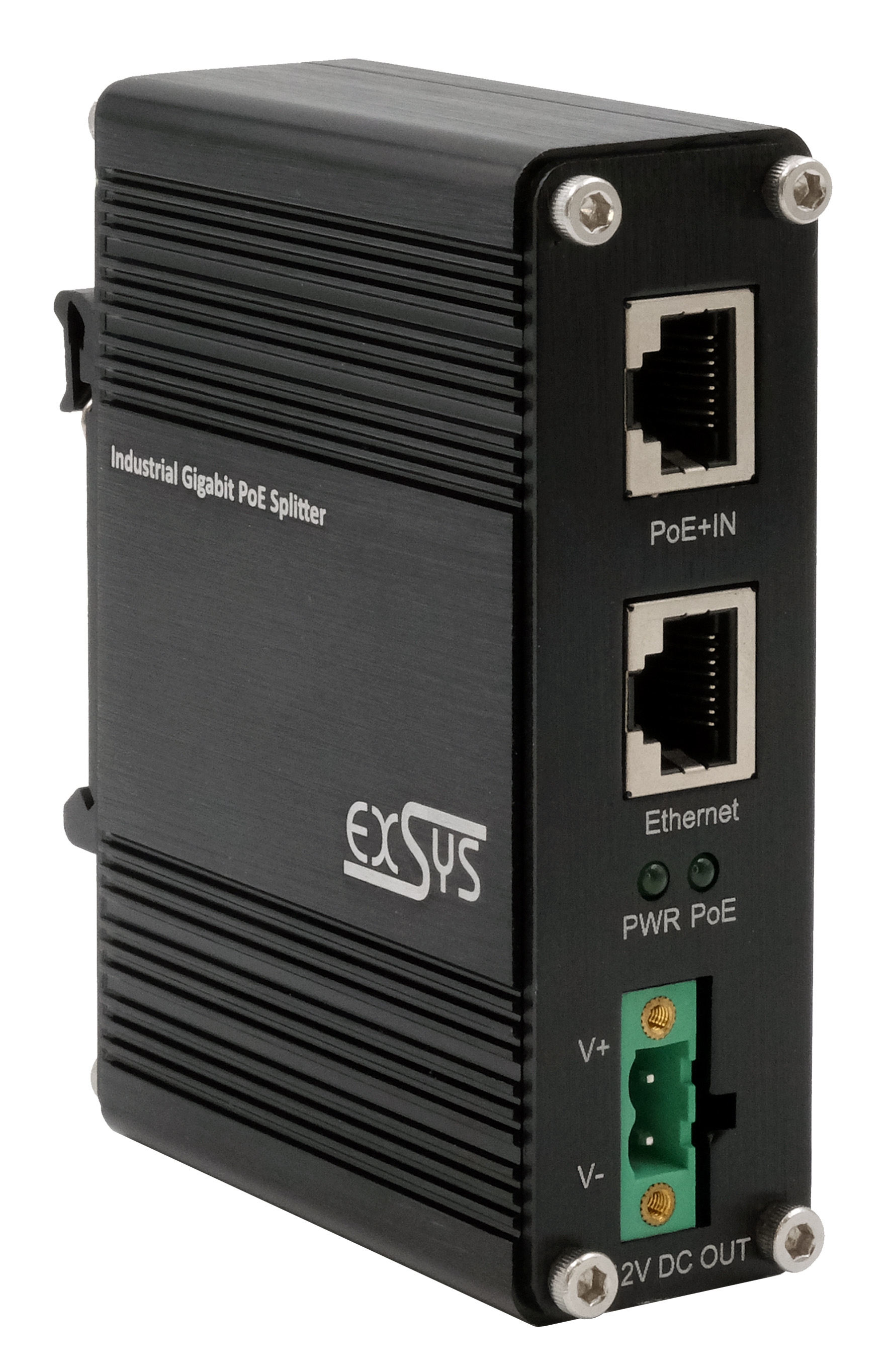 Exsys 2 1 Port PoE Injector & Splitter Set 1000 Mbps