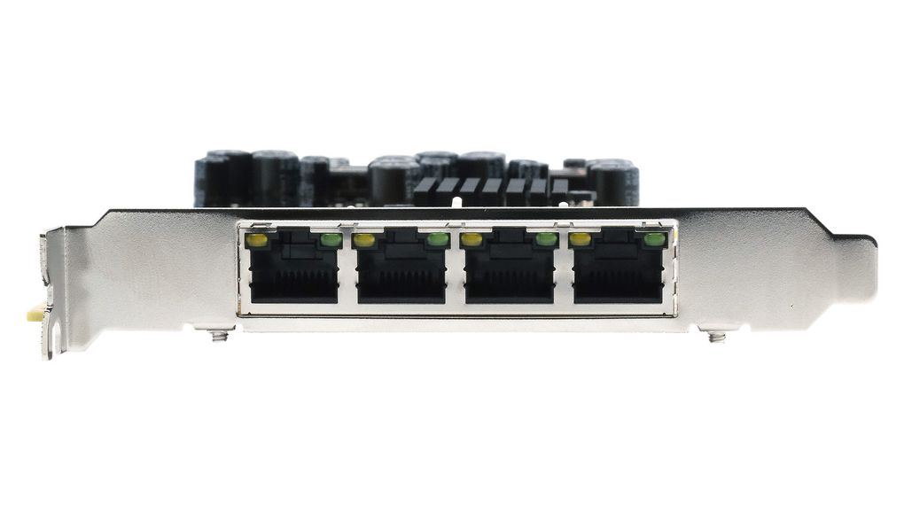 ex-6074poe-2 Exsys 4 Port PCIe RJ45 Network Card, 1000Mbps