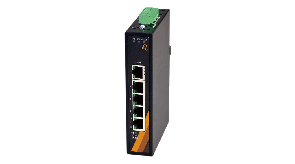 Exsys EX-6201 Unmanaged 5 Port Industrial Ethernet Switch