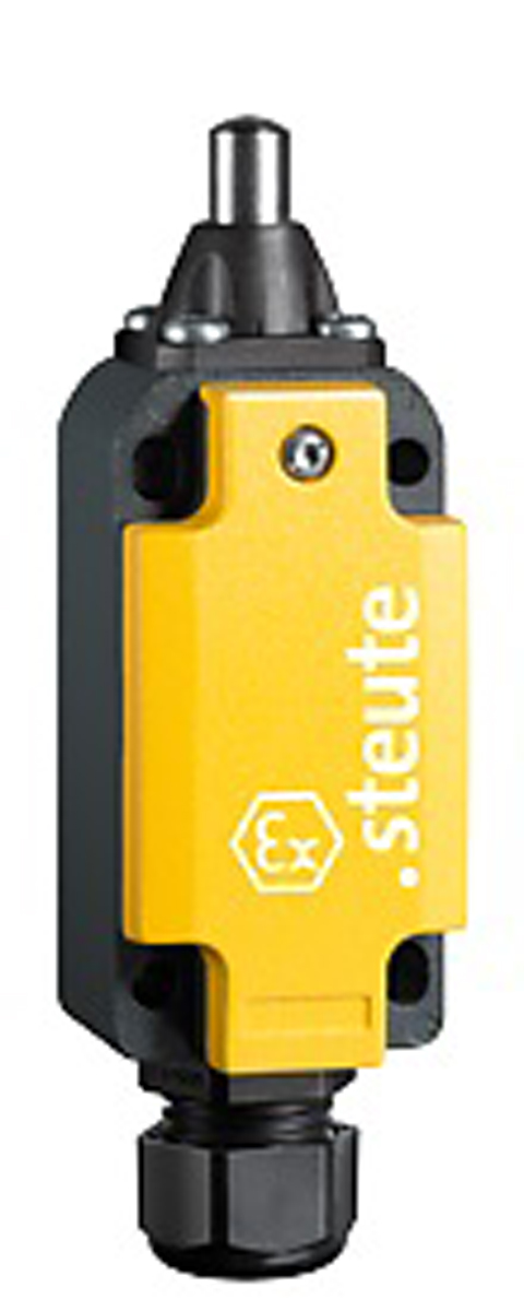 Steute Ex 98 Series Plunger Limit Switch, DPST, IP66, Aluminium Housing, 500V ac, 4A