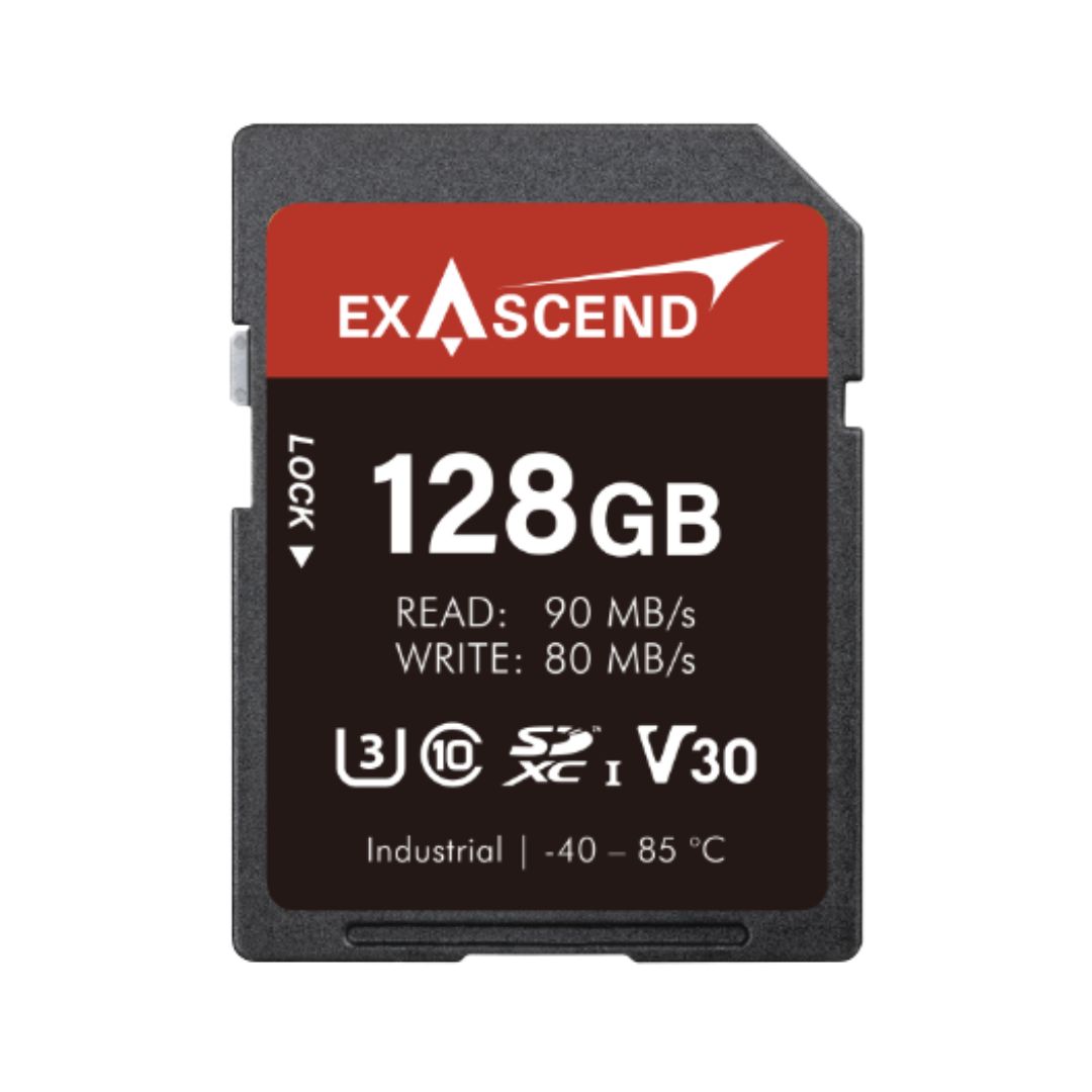 Exascend 128 GB Industrial Grade SDXC SD Card, Class 10