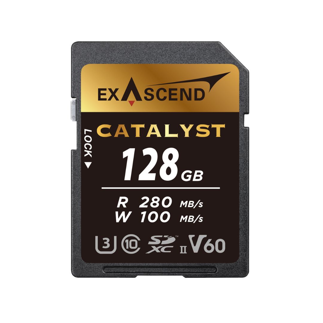 Exascend 128 GB SDXC SD Card, UHS 1