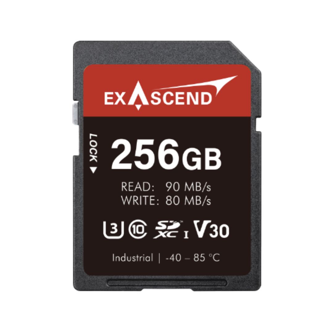 Exascend 256 GB Industrial Grade SDXC SD Card, Class 10