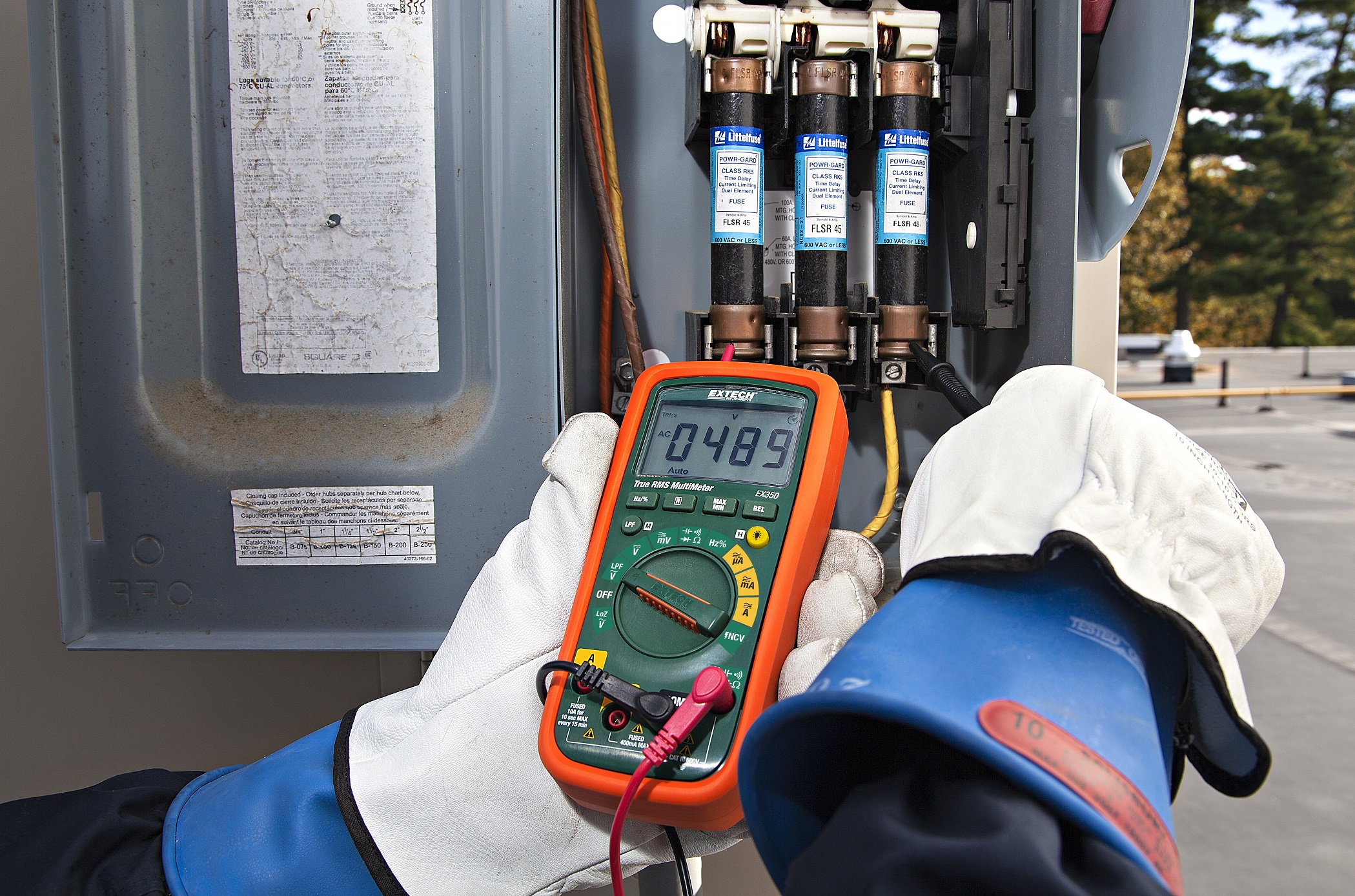 ex350 Extech EX350 LCD Multimeter, 10 A ac, 10 A dc, 600 V ac