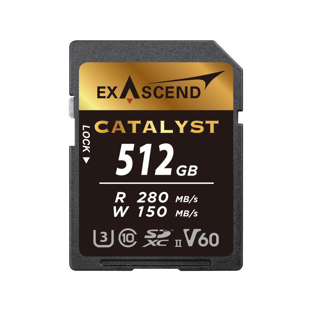 Exascend 512 GB SDXC SD Card, UHS 1