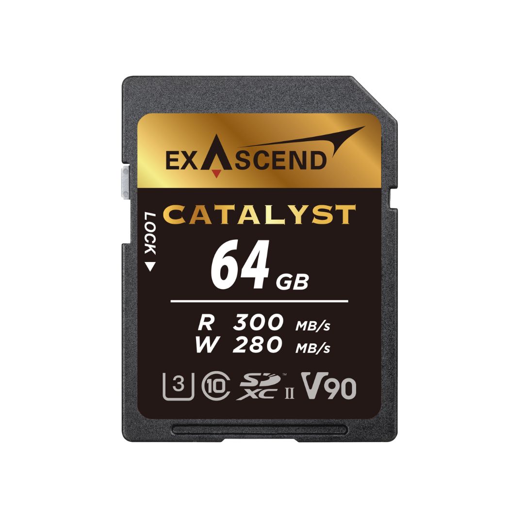 Exascend 64 GB SDXC SD Card, UHS 1
