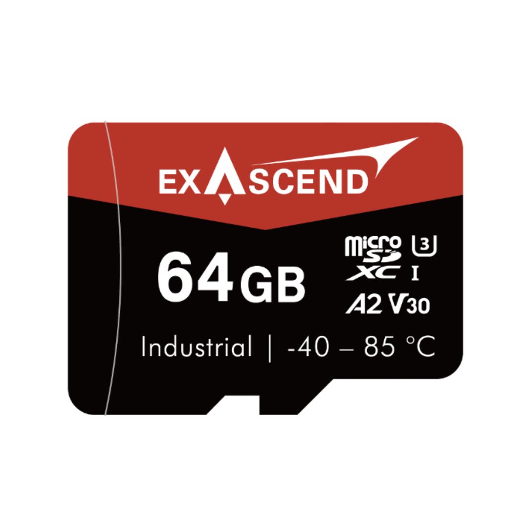 Exascend 64 GB Industrial Grade MicroSDXC Micro SD Card, Class 10