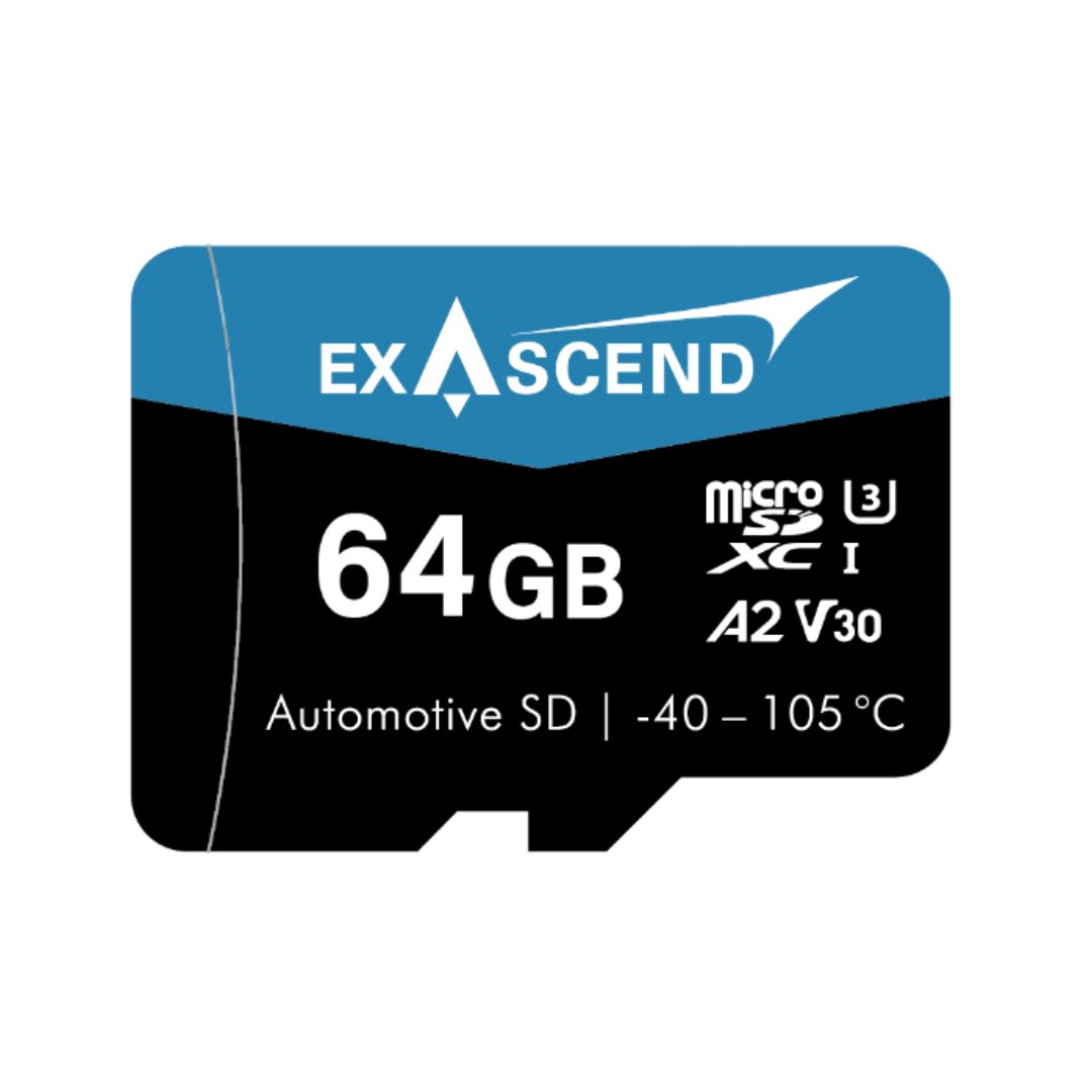 Exascend 64 GB Industrial Grade MicroSDXC Micro SD Card, Class 10