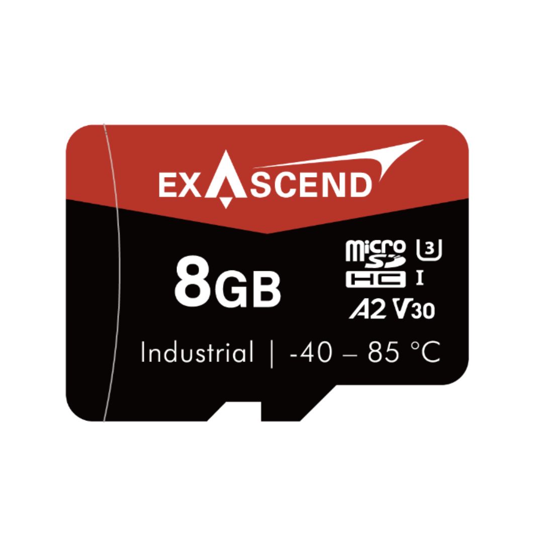 Exascend 8 GB Industrial Grade MicroSDHC SD Card, Class 10