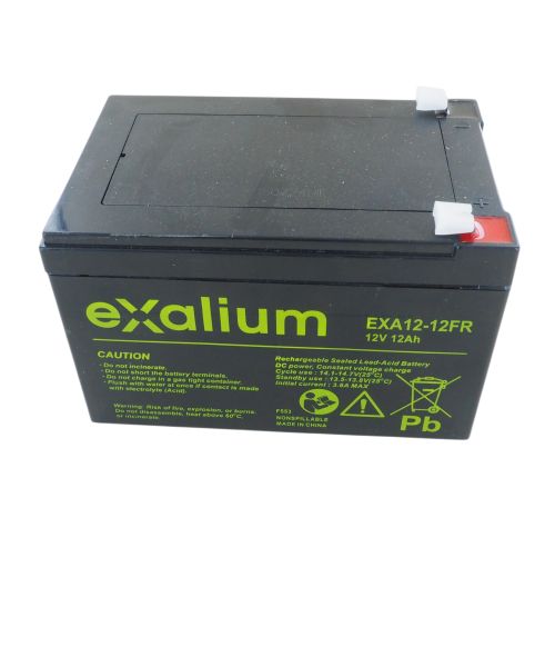 Exalium 12 V, Faston F1 Lead Acid Battery x 151 mm