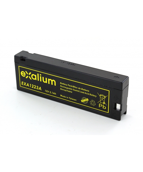 Exalium 12 V, Faston F13 Lead Acid Battery, 2.1 Ah, 23mm x 62 mm x 180 mm