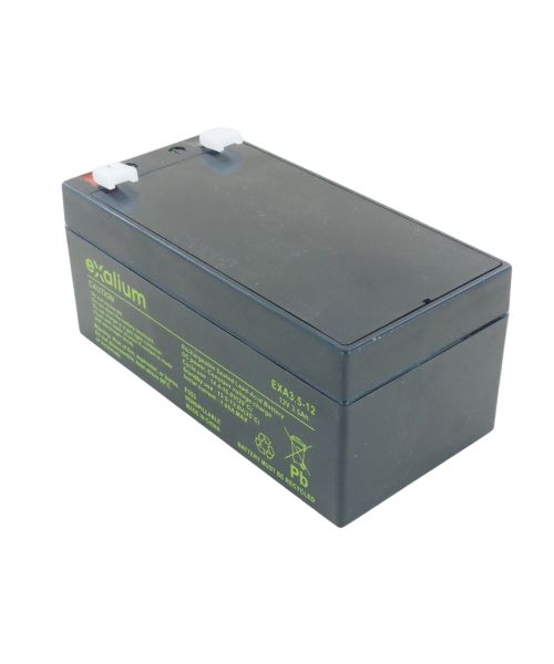 Exalium 12 V, Faston F1 Lead Acid Battery, 3.5 Ah, 67mm x 60 mm x 134 mm