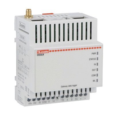Lovato Data Logger Data Logger, Ethernet, LTE, RS485, 3 Channel