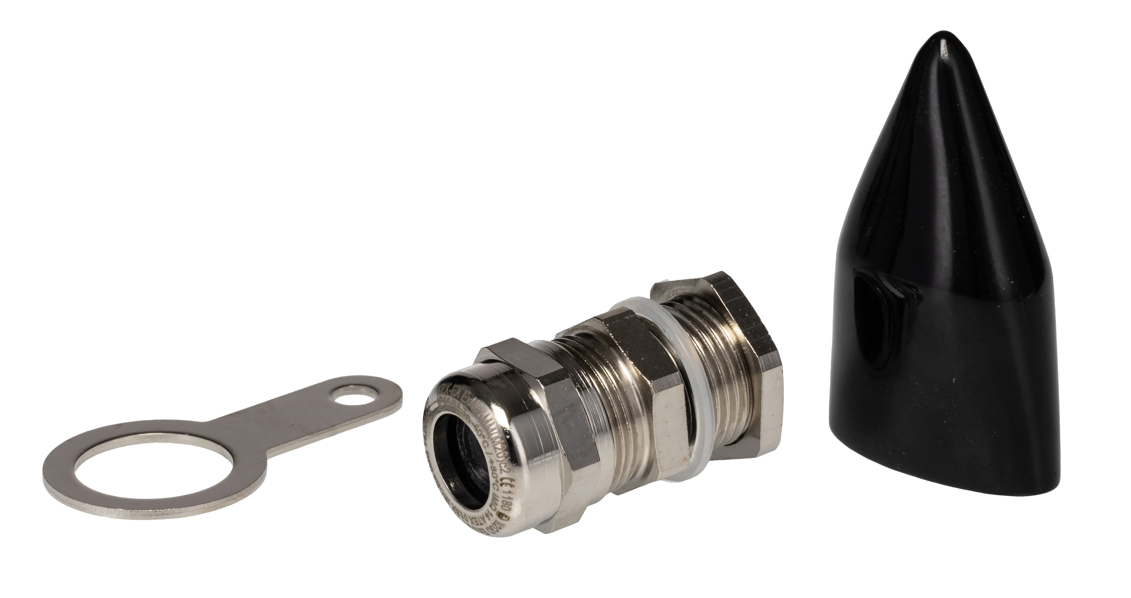Kopex-EX C2 Series Metallic Brass Cable Gland Kit, M20 Thread, 3 mm min., 12 mm max., IP66, IP68