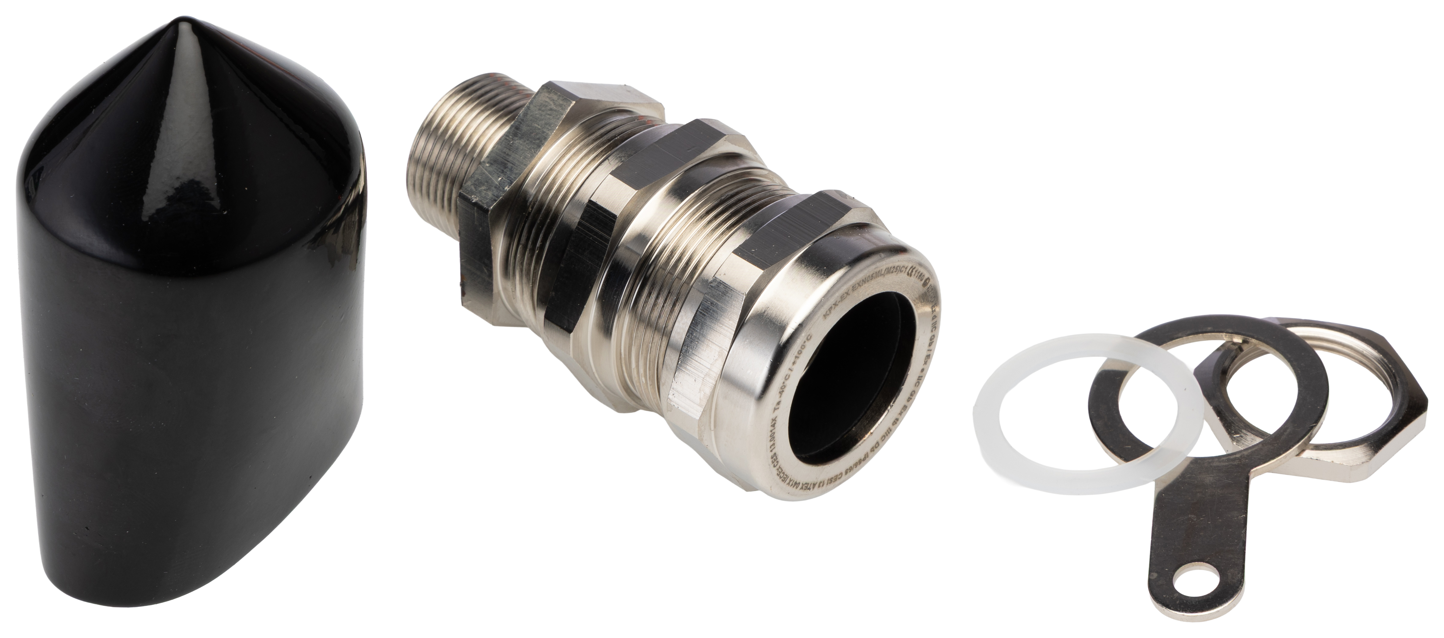 Kopex-EX C1 Series Metallic Brass Cable Gland Kit, M25 Thread, 16 mm min., 26 mm max., IP66