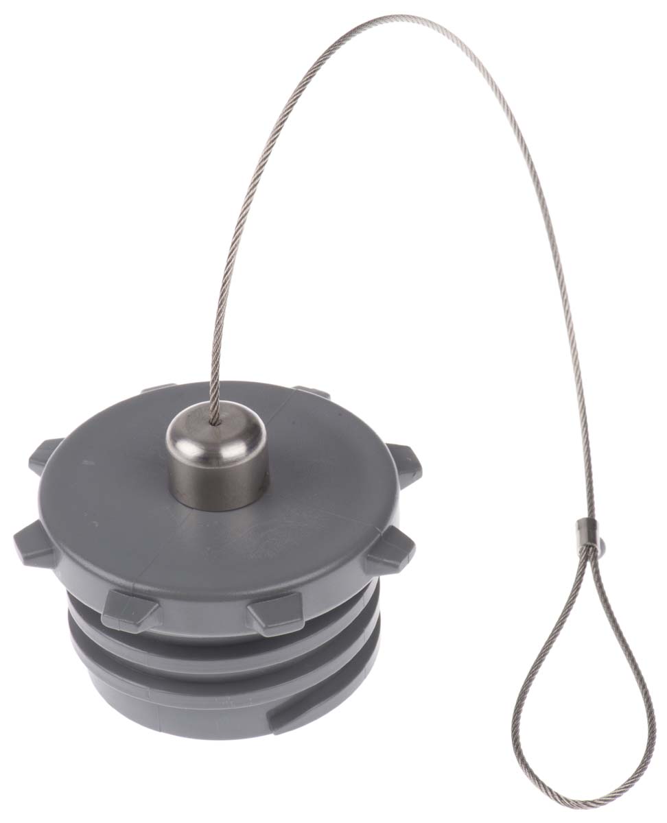Bulgin EXP Female Dust Cap IP68 Rated, with Nickel Finish, Nitrile, Nickel Plated, Polyester, Silicone Rubber, Solid