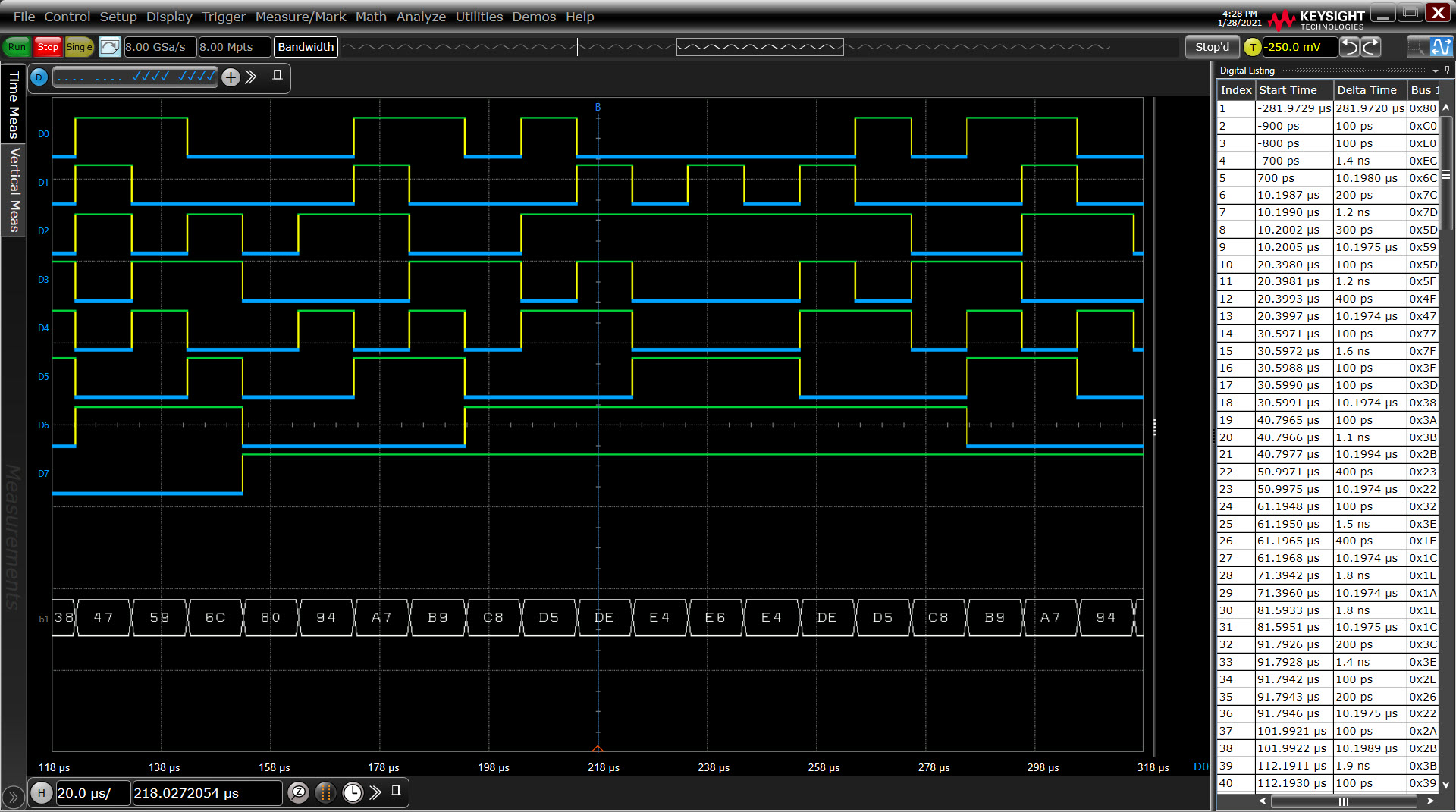 exr2mso Keysight + Oscilloscope