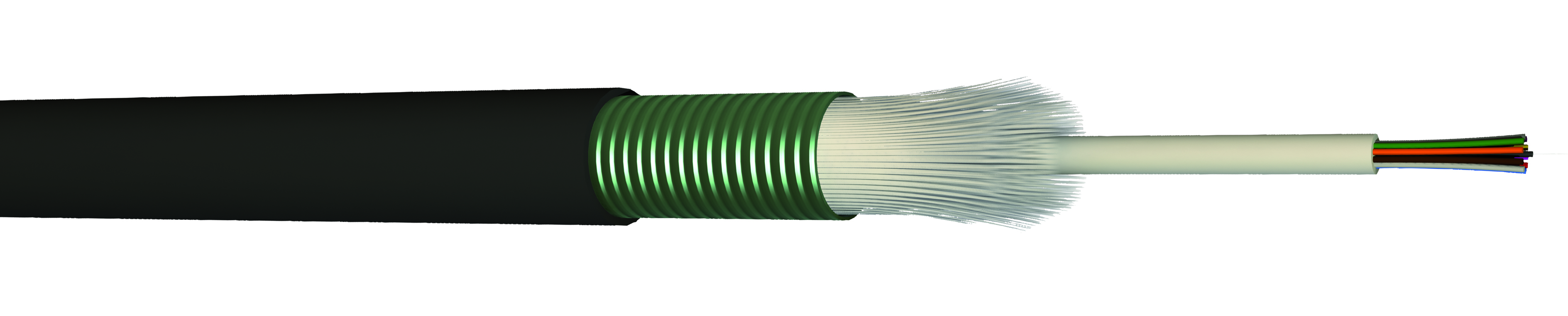 CAE Multimedia Connect OM3 Fibre Optic Cable, 6.2 mm Polyethylene, Black, 100 m